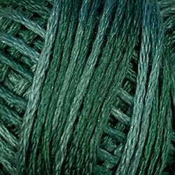 Valdani Silk Floss 6 Strand - Variegated: O39 - Forest Greens