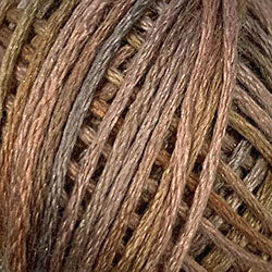 Valdani Silk Floss 6 Strand - Variegated: P6 - Silky Rust