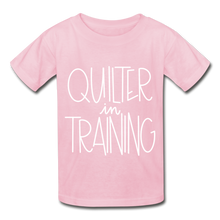Load image into Gallery viewer, Quilter in Training - Gildan Ultra Cotton Youth T-Shirt - light pink
