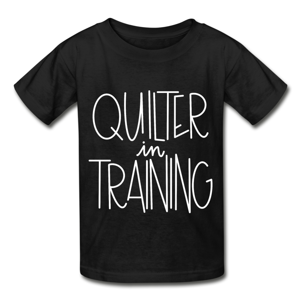 Quilter in Training - Gildan Ultra Cotton Youth T-Shirt - black
