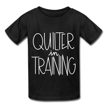 Load image into Gallery viewer, Quilter in Training - Gildan Ultra Cotton Youth T-Shirt - black
