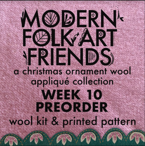 MFAF-Wool Kit/Printed Pattern JERRY THE GIRAFFE week 10-MODERN FOLK ART FRIENDS